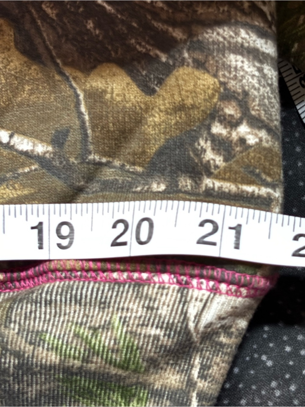 Camo Zip-Up Hoodie with Pink Trim - Women's Sweatshirt - Picture 9 of 11